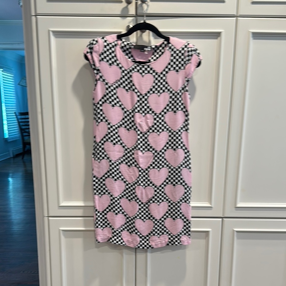 Love Moschino Pink Heart Patterned Women’s Dress